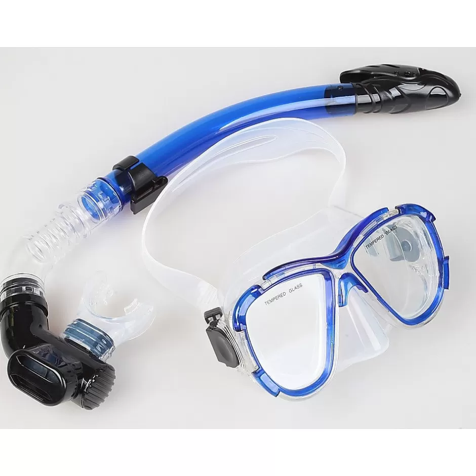 Discount Baby Direct Adult Snorkeling Swimming Diving Mask & Snorkel - Quality Tempered Glass