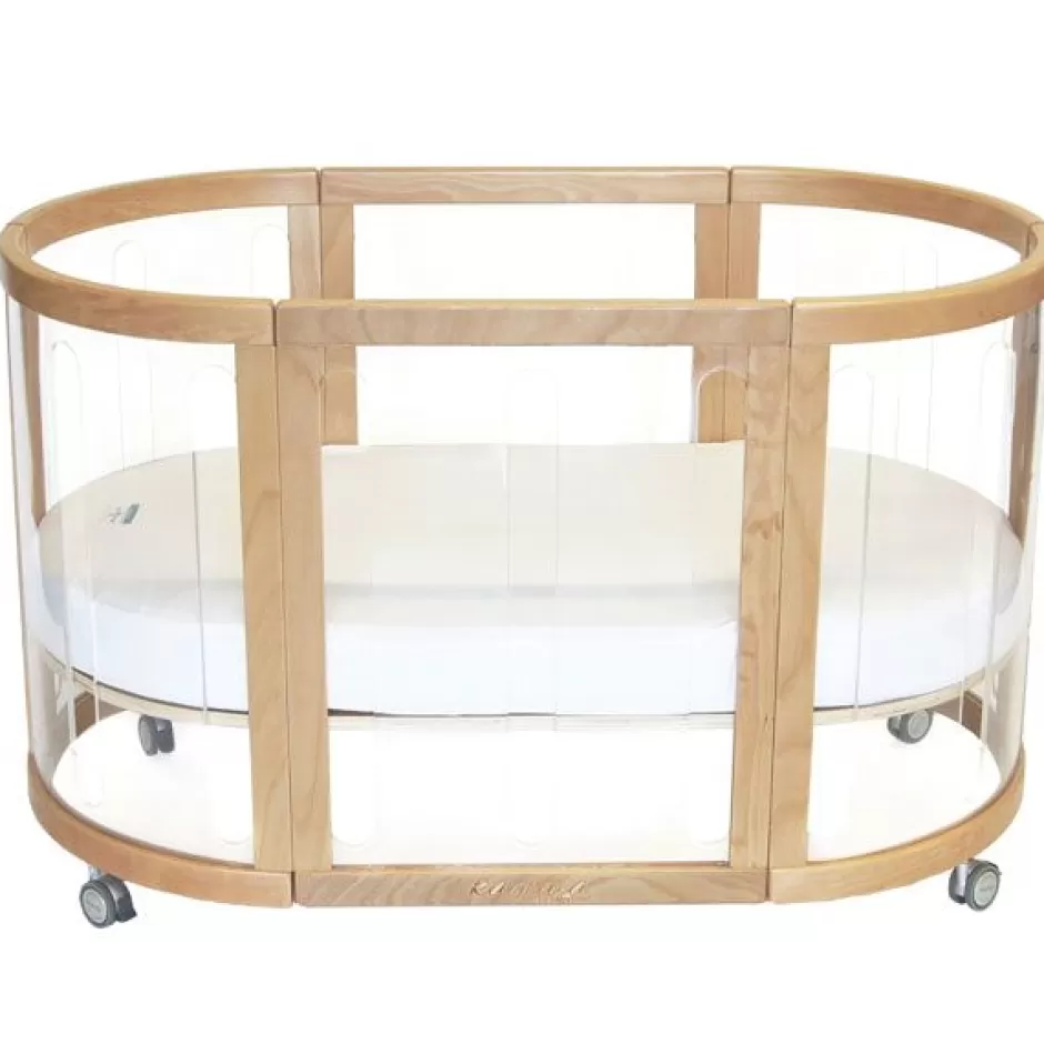 Flash Sale Baby Direct Babyhood Kaylula Sova Cot Clear Beech + Mattress