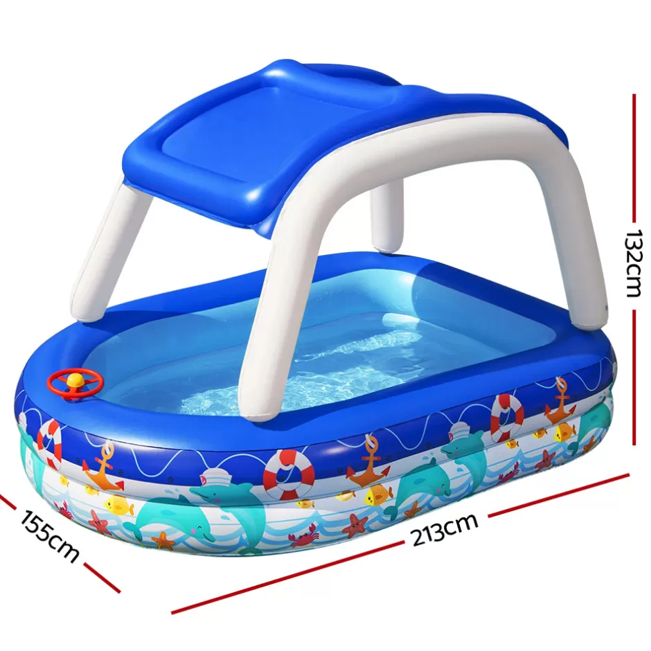 Outlet Baby Direct Bestway Kids Play Pools Above Ground Inflatable Swimming Pool Canopy Sunshade