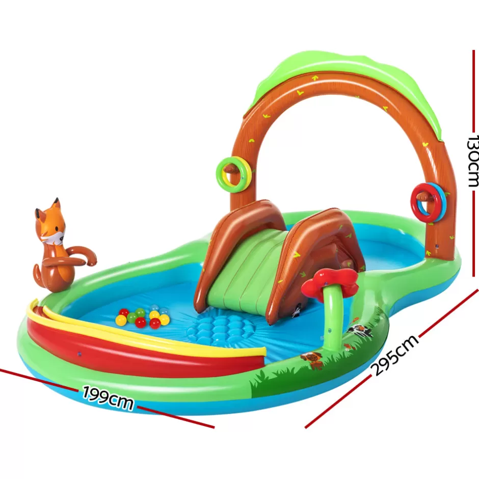 Best Baby Direct Bestway Swimming Pool Above Ground Inflatable Kids Friendly Woods Play Pools