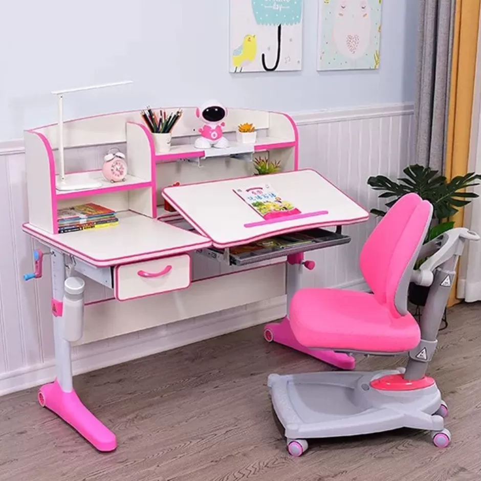 Cheap Baby Direct 120cm Height Adjustable Children Kids Ergonomic Study Desk Blue AU