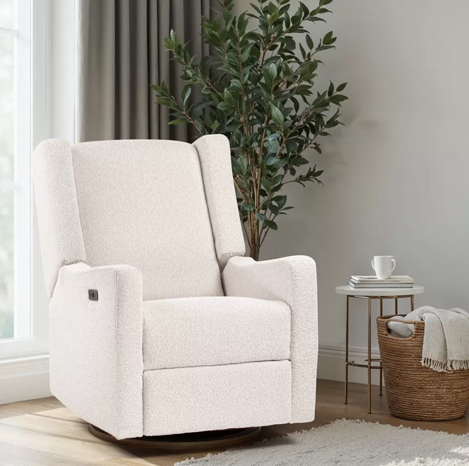 Hot Baby Direct COCOON BONDI Electric Recliner Glider Nursery Chair in Light Grey