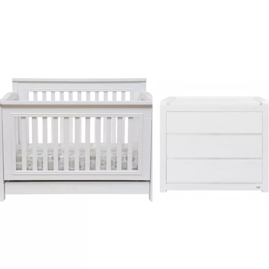 Fashion Baby Direct Cocoon Flair cot and Flair dresser Package (mattress and change mat included)