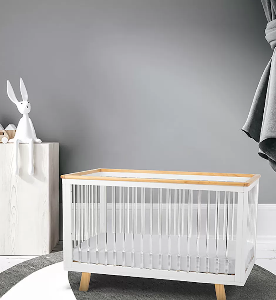Hot Baby Direct Cocoon Lush Cot & Mattress - White