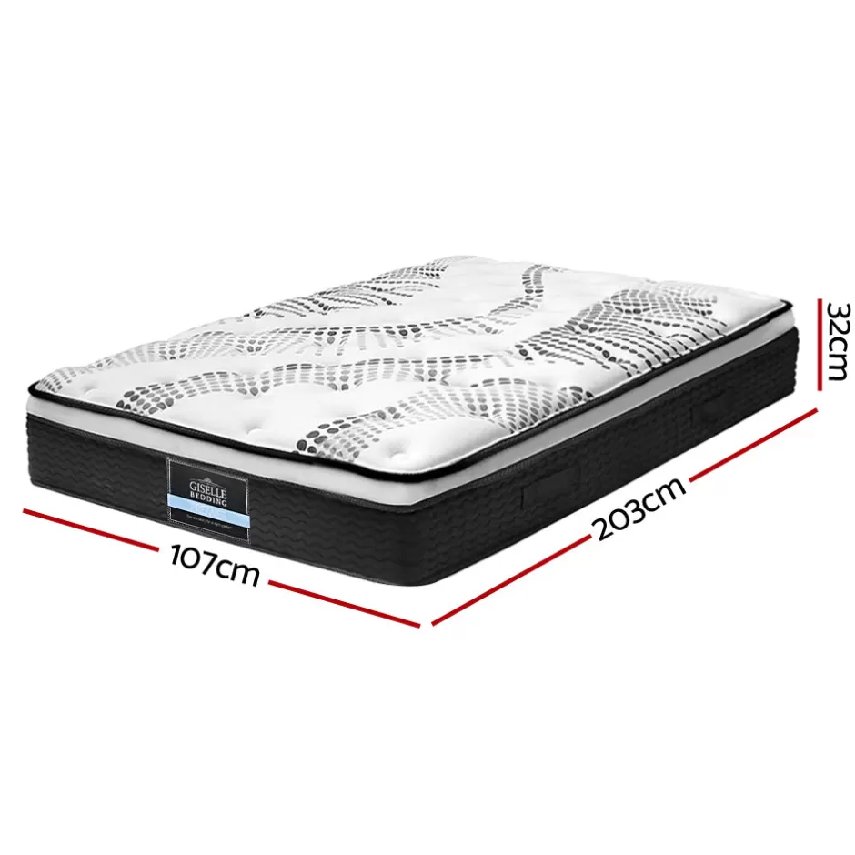 Best Sale Baby Direct Giselle Bedding Como Euro Top Pocket Spring Mattress 32cm Thick King Single