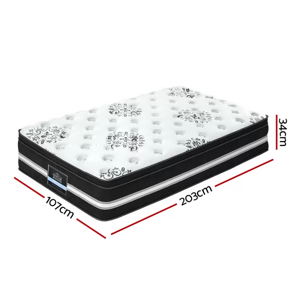 Cheap Baby Direct Giselle King Single Size Mattress Bed COOL GEL Memory Foam Eurotop Pocket Spring