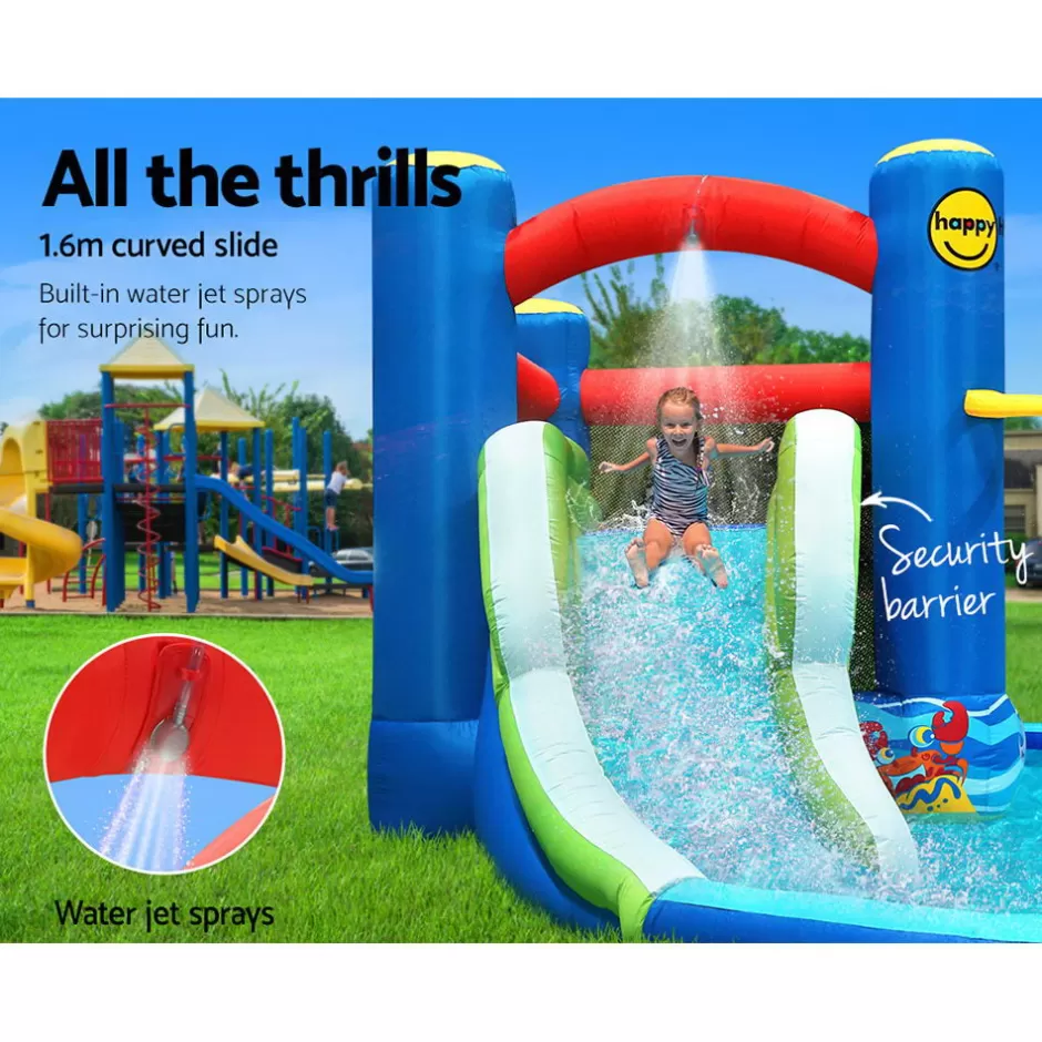 Sale Baby Direct Happy Hop Inflatable Water Jumping Castle Bouncer Kid Toy Windsor Slide Splash