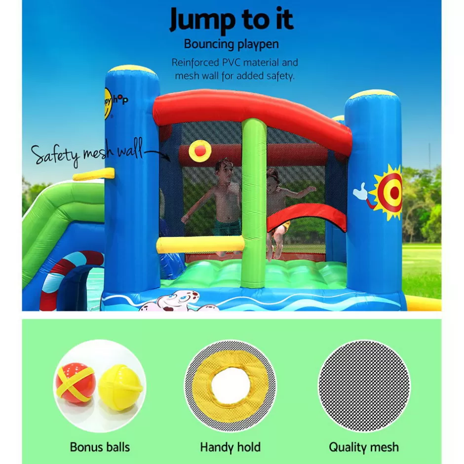Sale Baby Direct Happy Hop Inflatable Water Jumping Castle Bouncer Kid Toy Windsor Slide Splash