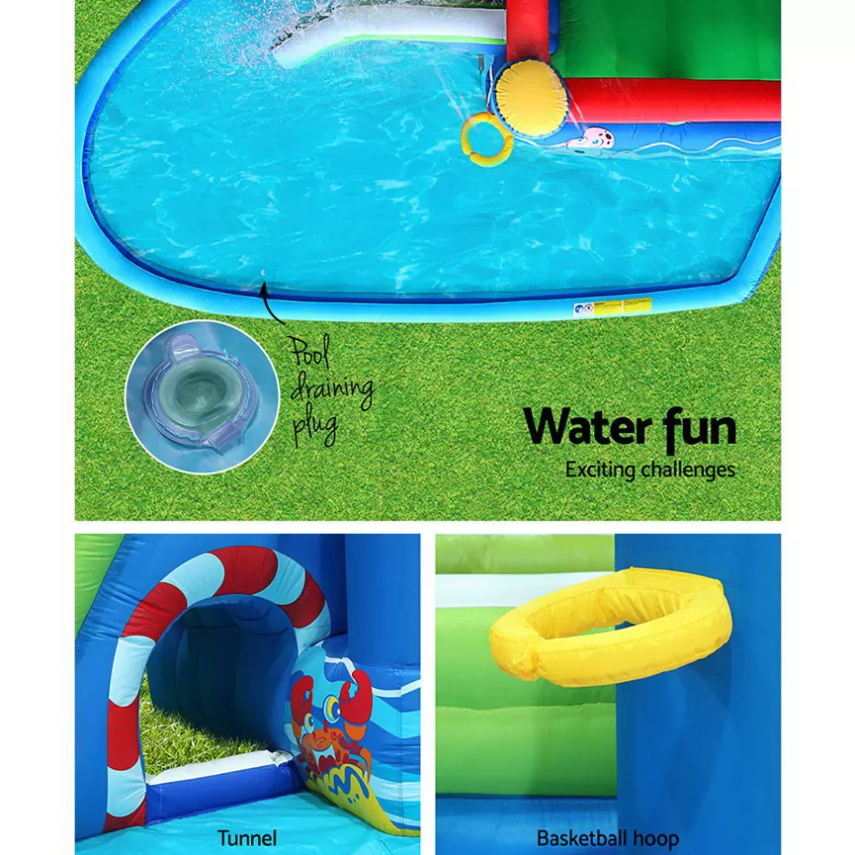 Sale Baby Direct Happy Hop Inflatable Water Jumping Castle Bouncer Kid Toy Windsor Slide Splash