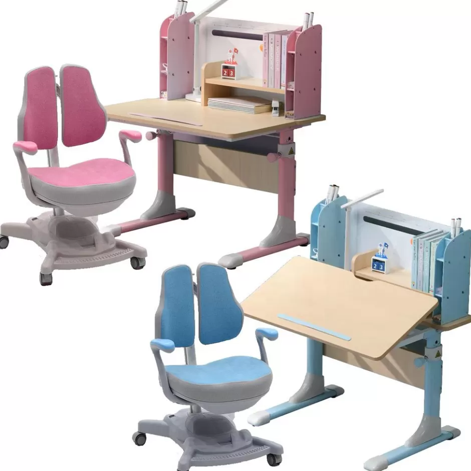 Discount Baby Direct Height Adjustable Children Kids Ergonomic Study Desk 80cm Blue AU