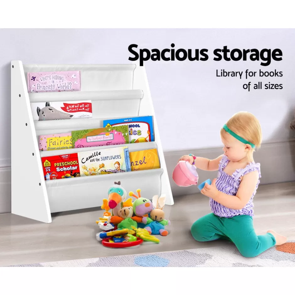 Flash Sale Baby Direct Keezi Kids Bookshelf Shelf Children Bookcase Magazine Rack Organiser Display