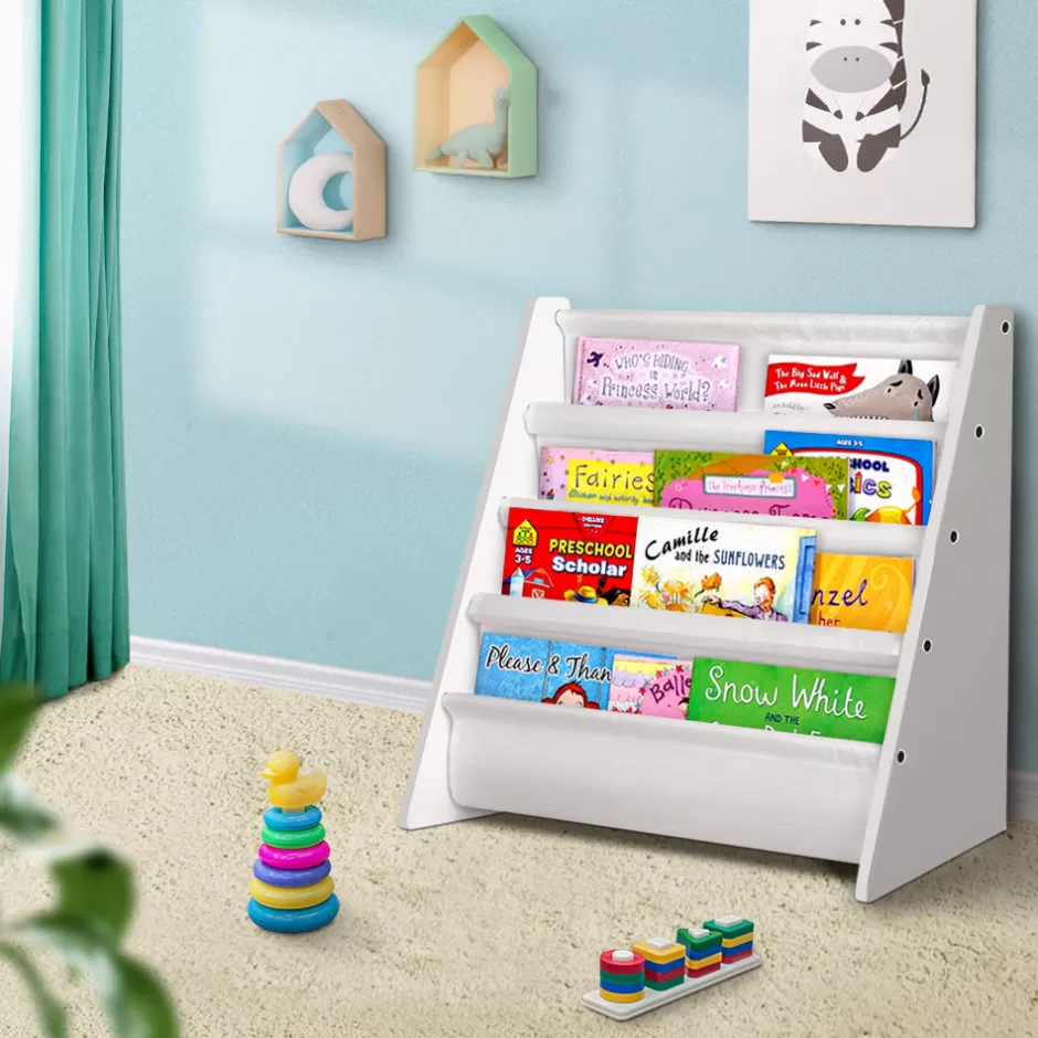Flash Sale Baby Direct Keezi Kids Bookshelf Shelf Children Bookcase Magazine Rack Organiser Display