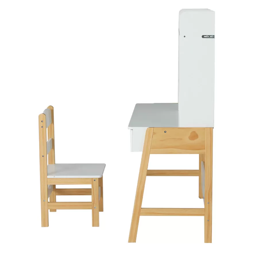 Best Baby Direct Keezi Kids Table and Chairs Set Study Play Toys Storage Desk Children Furniture