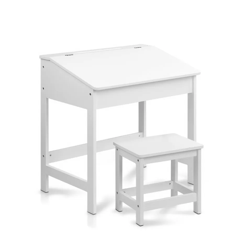 Store Baby Direct Keezi Kids Table Chairs Set Children Drawing Writing Desk Storage Toys Play