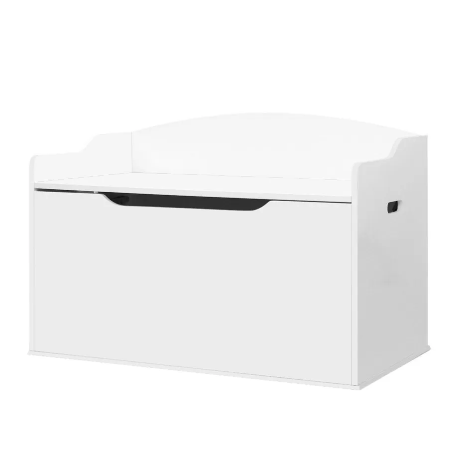 Best Baby Direct Keezi Kids Toy Box Storage Cabinet Chest Blanket Children Clothes Organiser White