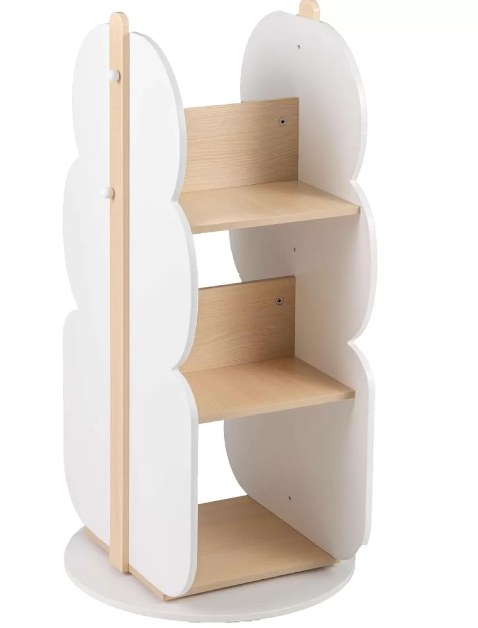 Cheap Baby Direct Kid's 360° Rotating Bookshelf Toy Storage Organizer with 5 Shelves