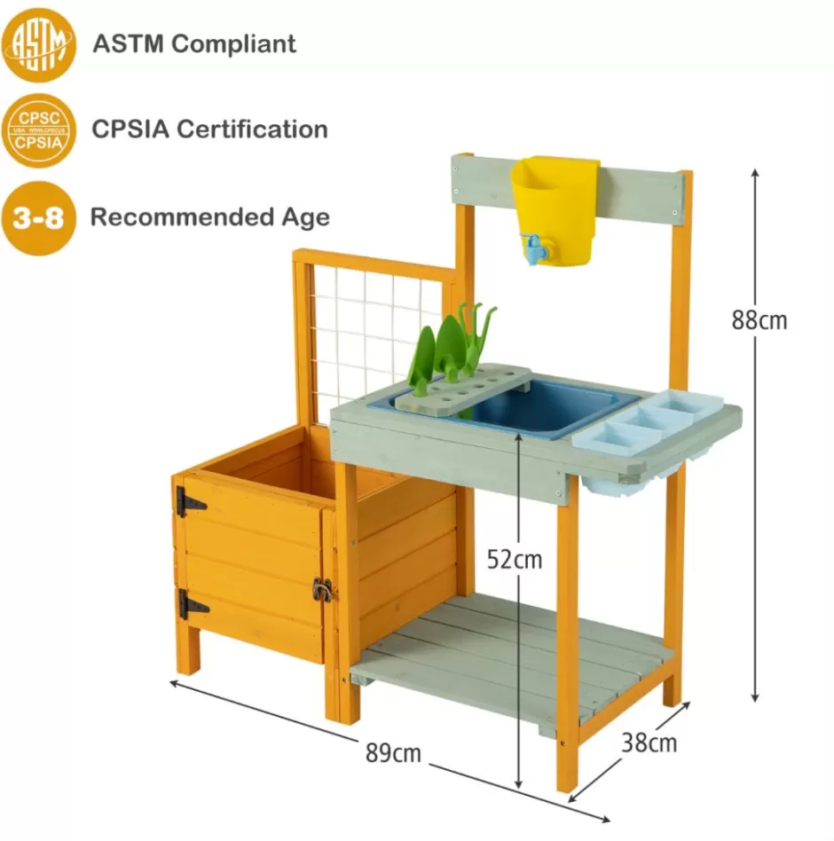 Discount Baby Direct Kids Outdoor Potting Bench Mud Playset with Planter Box
