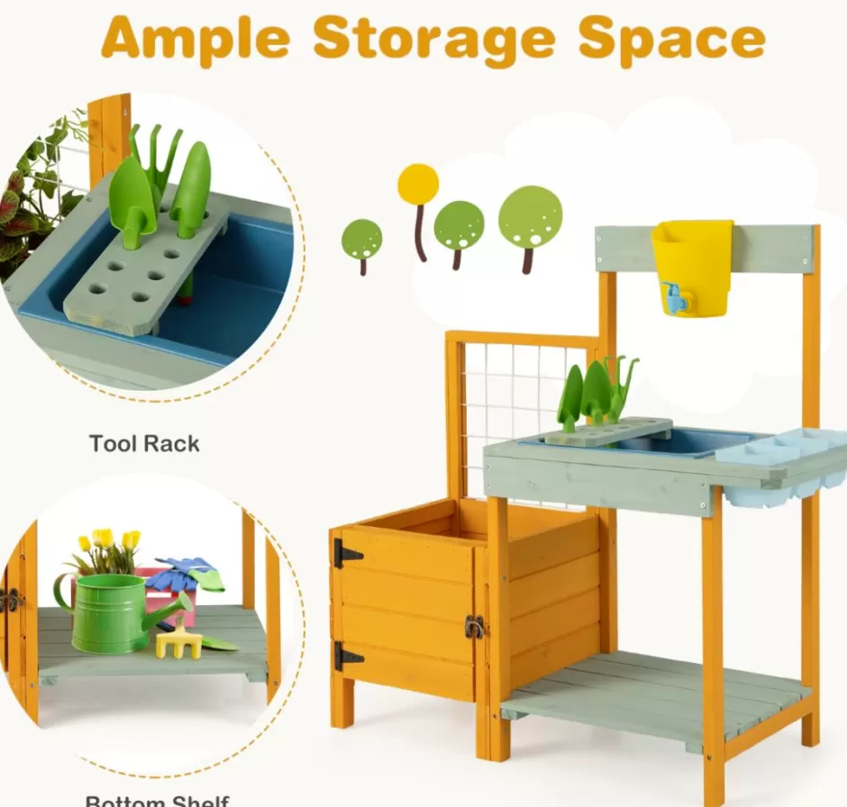 Discount Baby Direct Kids Outdoor Potting Bench Mud Playset with Planter Box