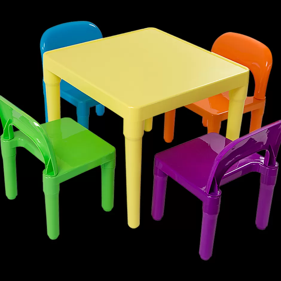 Clearance Baby Direct Kids Table and Chairs Play Set Toddler Child Toy Activity Furniture In-Outdoor