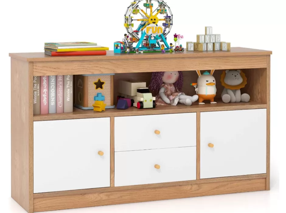 Online Baby Direct Kids Toy Storage Organizer with 2 Drawers and 2 Closed Cabinets