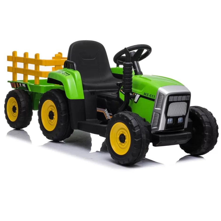 Best Sale Baby Direct Little Riders Kids Ride On Car Farm Expert Tractor with Trailer 12V