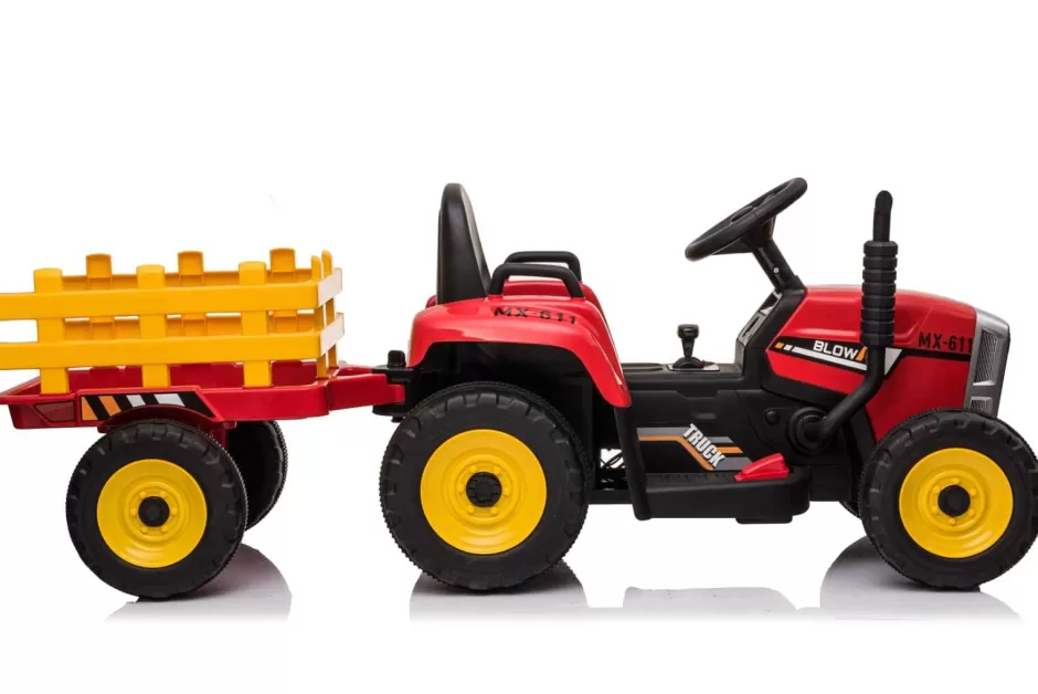 Best Sale Baby Direct Little Riders Kids Ride On Car Farm Expert Tractor with Trailer 12V