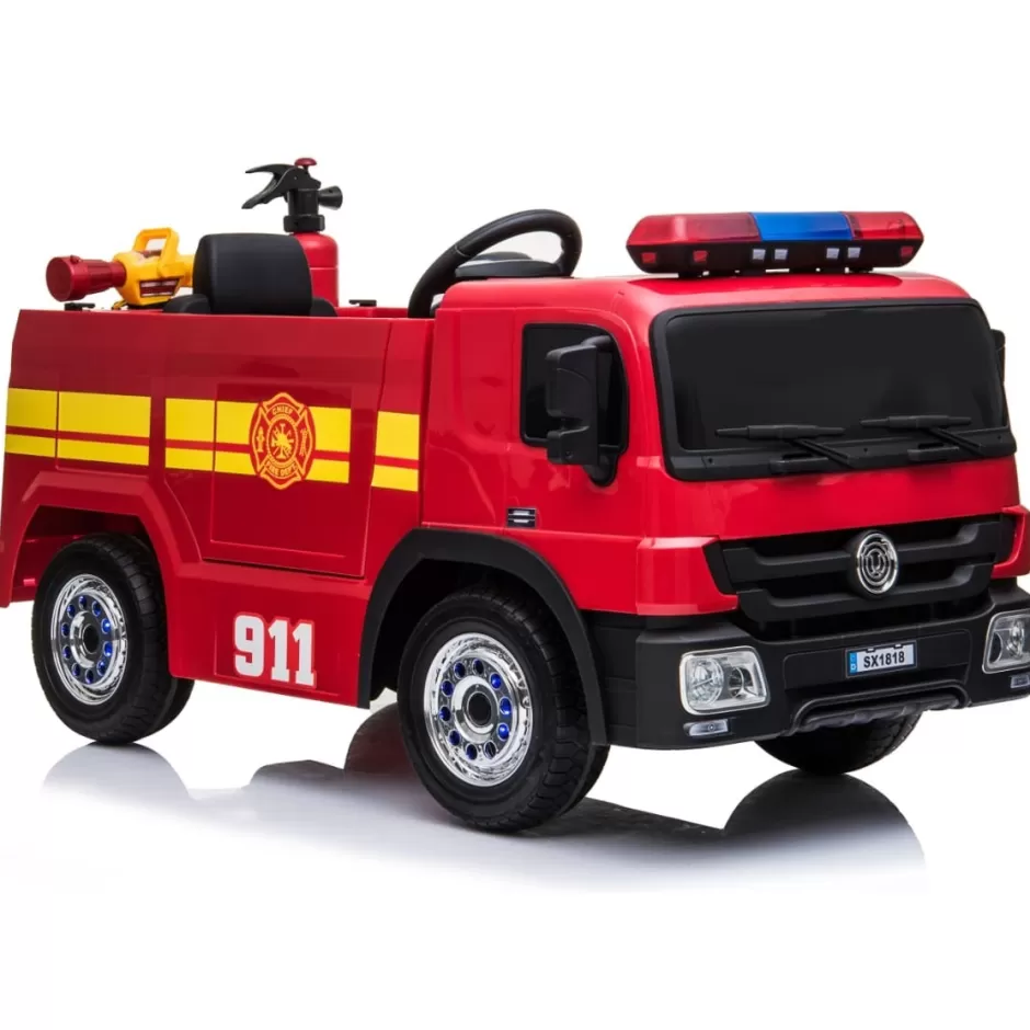 Cheap Baby Direct Little Riders Kids Ride On Car Fire Rescue Truck 12V