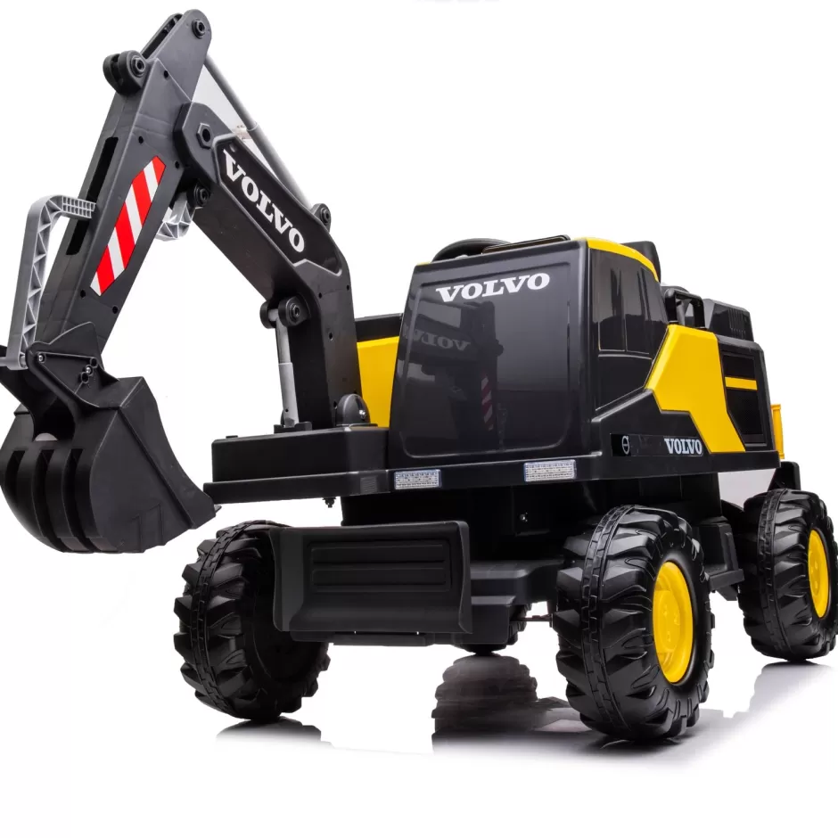 Best Baby Direct Little Riders 12V Volvo Excavator Kids Ride on Car with Electronic Digging Arm