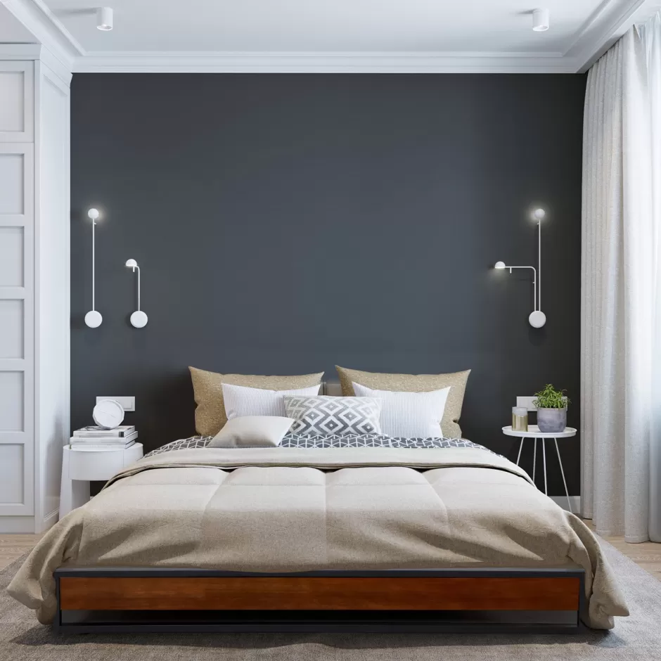 Discount Baby Direct Milano Decor Sorrento Metal Wood Bed Frame Mattress Base Platform Modern Black - King Single - Black