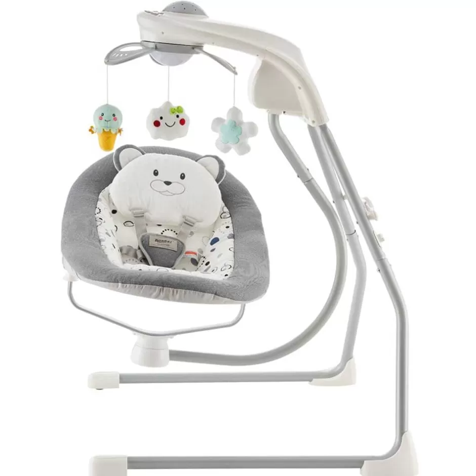 Best Sale Baby Direct Multifunction Electric Baby Swing Infant Rocking Cradle with Lights, Music, Baby Mobile