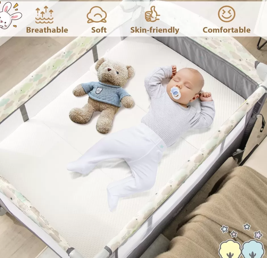 Best Sale Baby Direct Rever Bebe Folding Travel Portacot Mattress (97 x 66 x 8 cm)