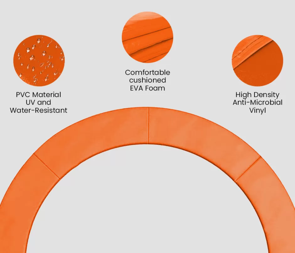 Store Baby Direct UP-SHOT 16ft Replacement Trampoline Safety Pad Padding Orange