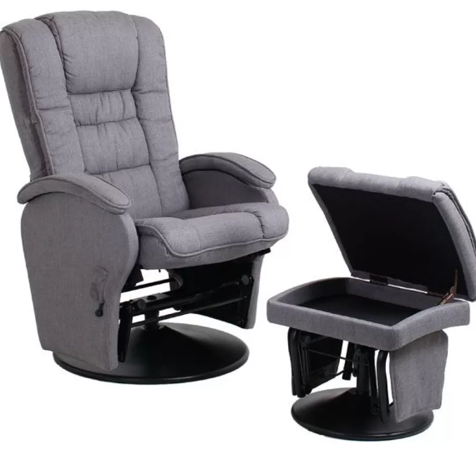 Fashion Baby Direct Valco Baby - Eurobell Glider - Misty Grey (Pre Order For Mid Nov)